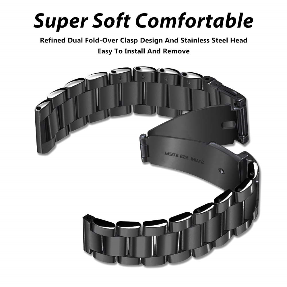 Stainless Steel Wrist Watch Band for Fossil Gen 5 Carlyle HR/Julianna