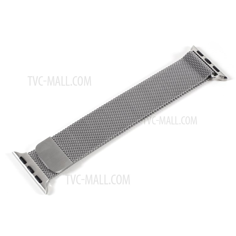 MUTURAL Metal Smart Watch Strap for Apple Watch Series 1/2/3 38mm / Series 4/5 40mm - Silver-1