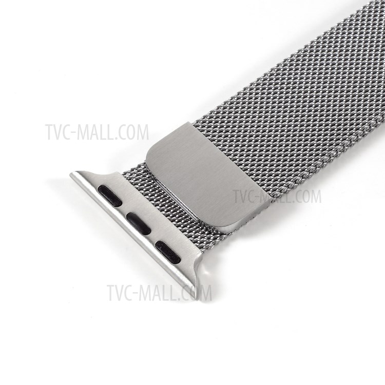 MUTURAL Metal Smart Watch Strap for Apple Watch Series 1/2/3 38mm / Series 4/5 40mm - Silver-2