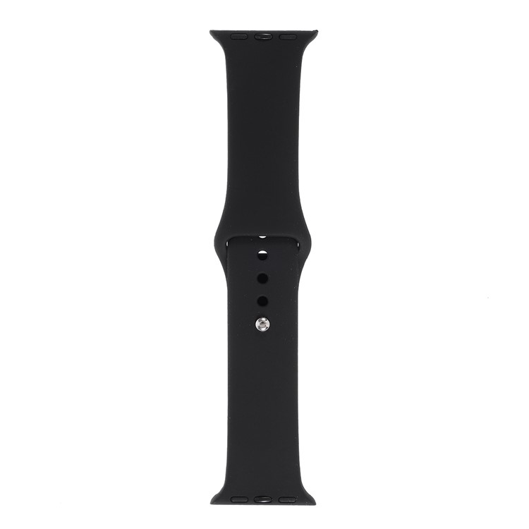 MUTURAL Silicone Smart Watch Strap Replacement for Apple Watch Series 1/2/3 38mm / Series 4/5 40mm - Black-3