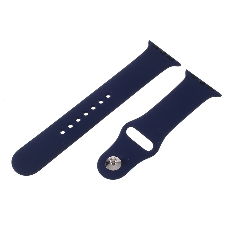 MUTURAL Silicone Smart Watch Strap Replacement for Apple Watch Series 1/2/3 38mm / Series 4/5 40mm - Blue-1