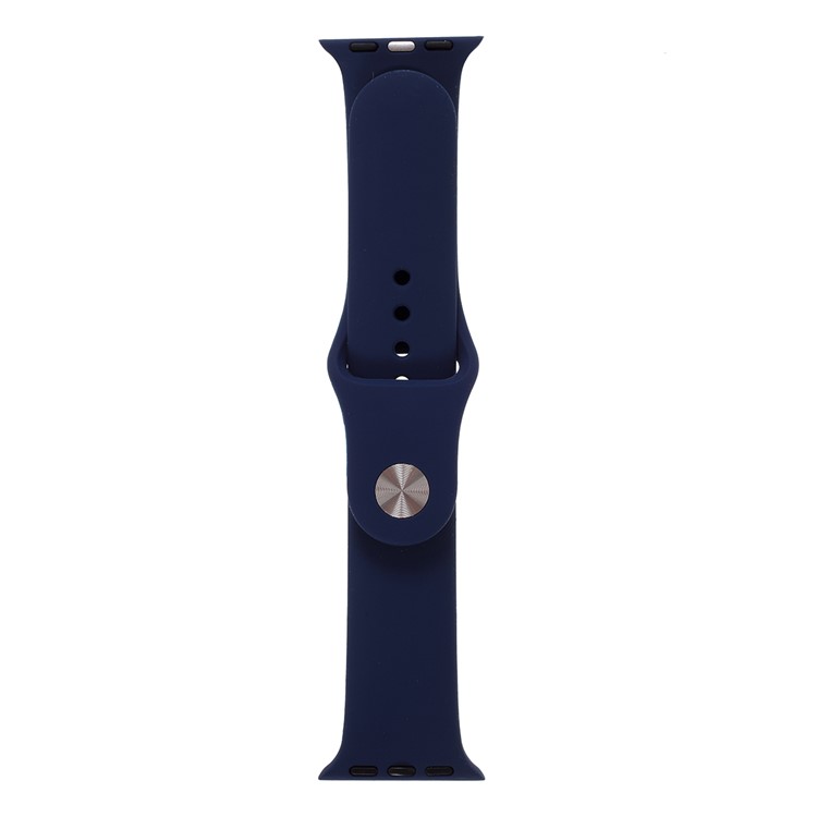 MUTURAL Silicone Smart Watch Strap Replacement for Apple Watch Series 1/2/3 38mm / Series 4/5 40mm - Blue-2