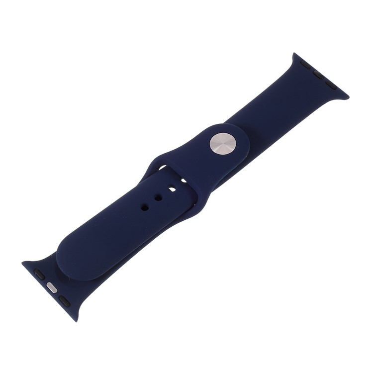 MUTURAL Silicone Smart Watch Strap Replacement for Apple Watch Series 1/2/3 38mm / Series 4/5 40mm - Blue-4