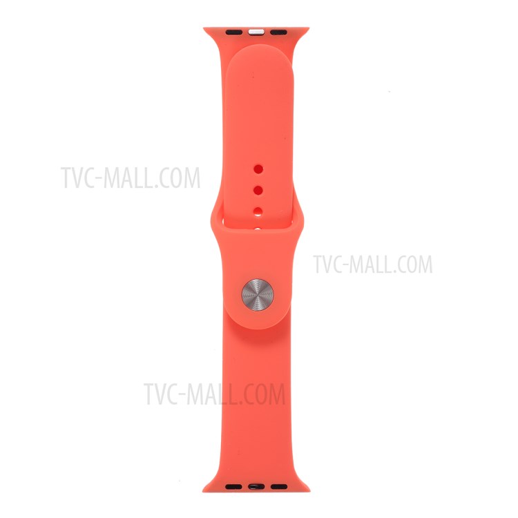 MUTURAL Silicone Smart Watch Strap Replacement for Apple Watch Series 1/2/3 38mm / Series 4/5 40mm - Watermelon Red-2