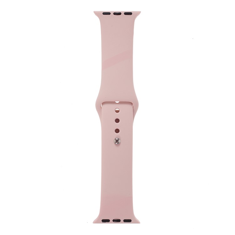 MUTURAL Silicone Smart Watch Strap Replacement for Apple Watch Series 1/2/3 38mm / Series 4/5 40mm - Pink-2