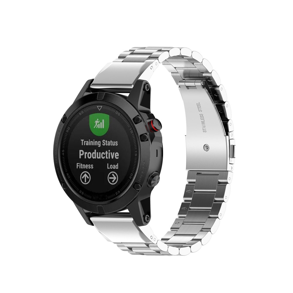 Banda Relógio De Pulso De Aço Inoxidável Para Garmin Fenix5 / 5x / 5s / Precursor 945 / Aproximar S60 - Prata-4