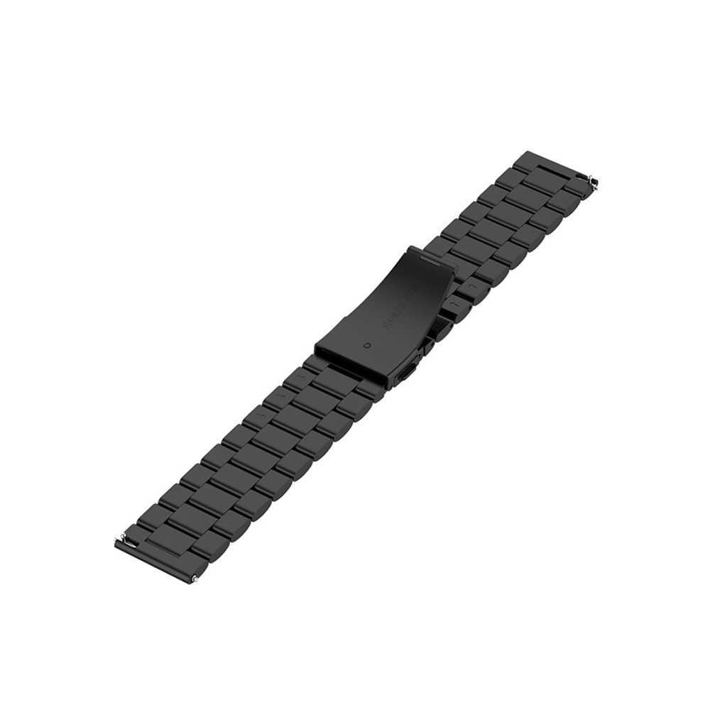 Bande de Remplacement de la Montre en Acier Inoxydable de 20 mm Pour Huawei Watch GT 2 42mm / Nokia Withings Steel HR Version 40mm / Garmin Forerunner 245 Musique / 245 / Garmin Venu / Polar Ignite 42 mm Version - le Noir-3