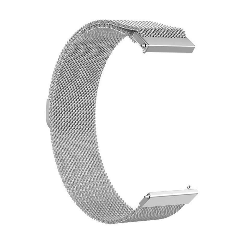 Milanese Stainless Steel Convex Head 18mm Watch Band for Nokia Withings Steel HR 36mm Version - Silver-3