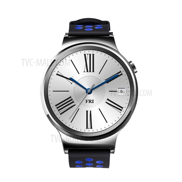 Two-tone Watch Silicone Strap for Fossil Gen3 Q Explorist/Gen 2/Q Explorist Gen3/Q Explorist HR Gen4/Gen5 Carlyle HR/Julianna HR - Black/Grey-3