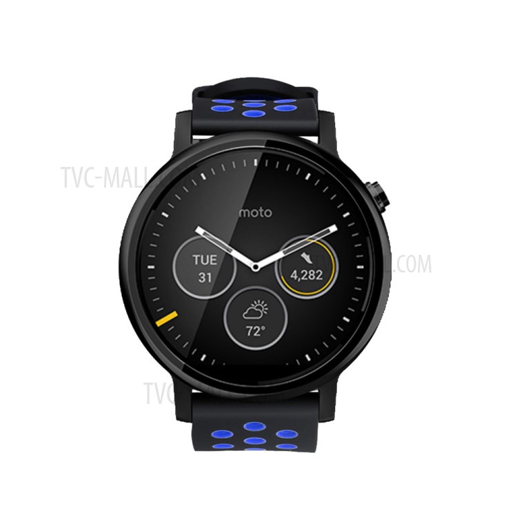 Two-tone Watch Silicone Strap for Fossil Gen3 Q Explorist/Gen 2/Q Explorist Gen3/Q Explorist HR Gen4/Gen5 Carlyle HR/Julianna HR - Black/Grey-4