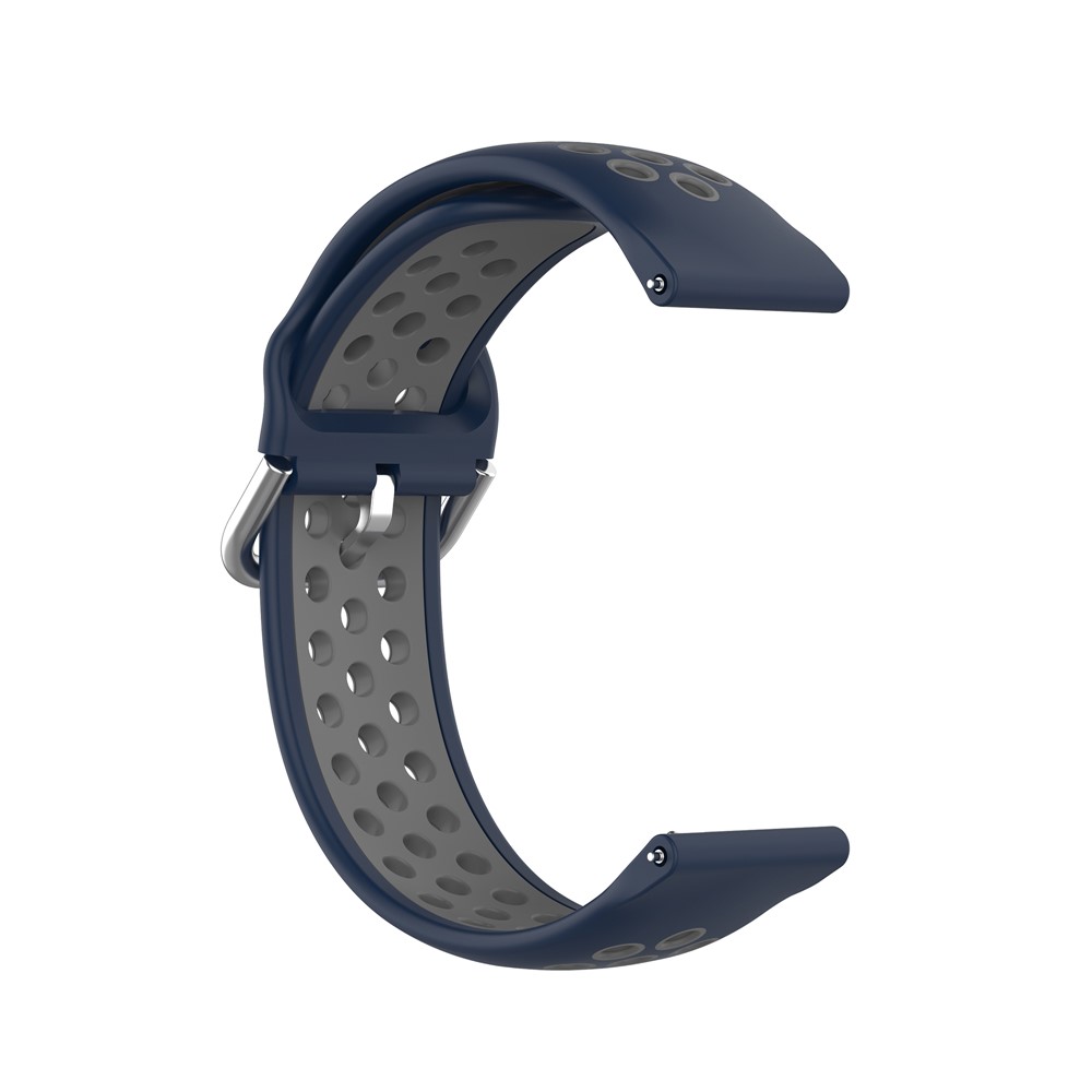Dual-cor PC Substituição Pulseira De Relógio Inteligente Para Honra Magicwatch 2 42 Milímetros / Huawei Assistir GT2 42MM - Azul Escuro / Cinzento-4