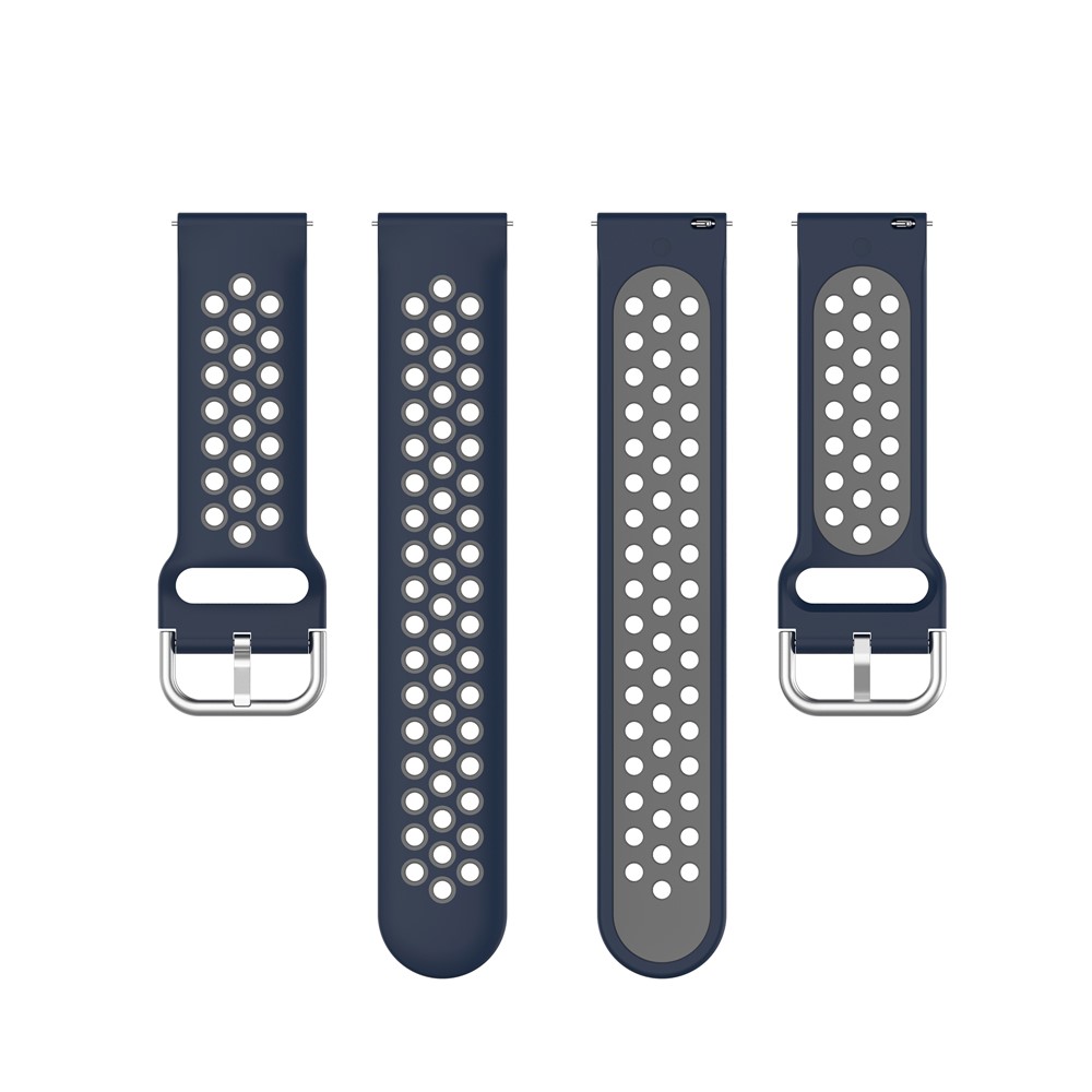 Dual-cor PC Substituição Pulseira De Relógio Inteligente Para Honra Magicwatch 2 42 Milímetros / Huawei Assistir GT2 42MM - Azul Escuro / Cinzento-5