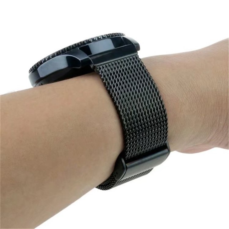 22mm Net Stainless Steel Smart Watch Band Strap for Huawei Watch GT2e/GT2 46mm - Black-3