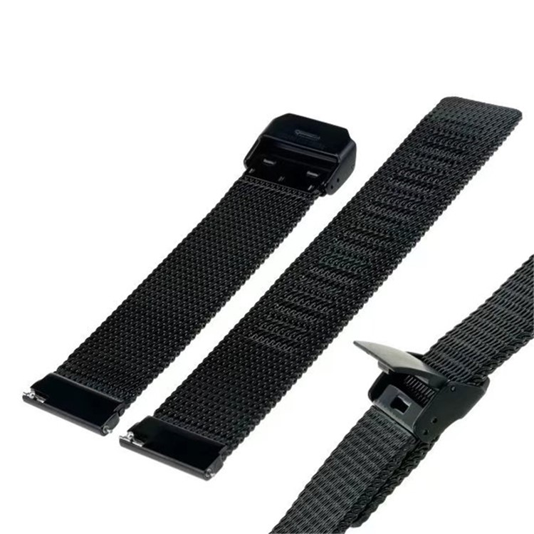22mm Net Stainless Steel Smart Watch Band Strap for Huawei Watch GT2e/GT2 46mm - Black-5
