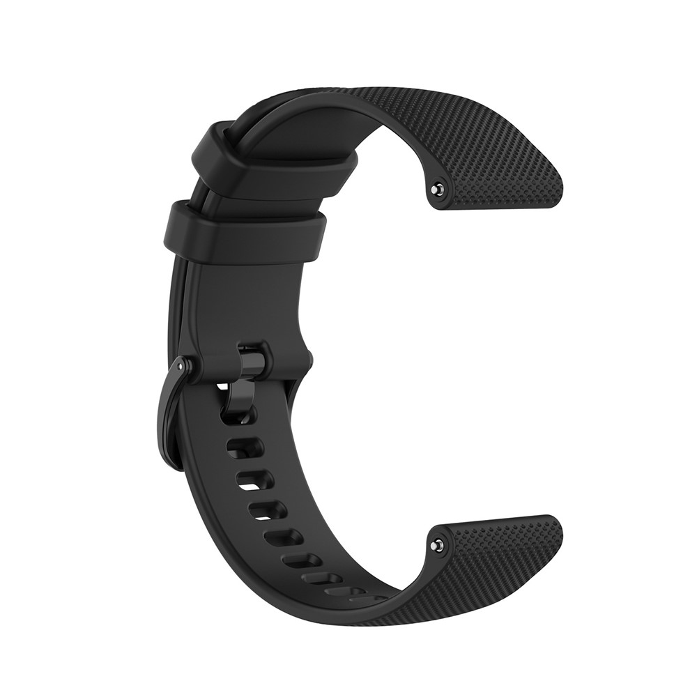 Silicone Smart Watch Replacement Strap for Garmin Vivoactive 4 - Black-4