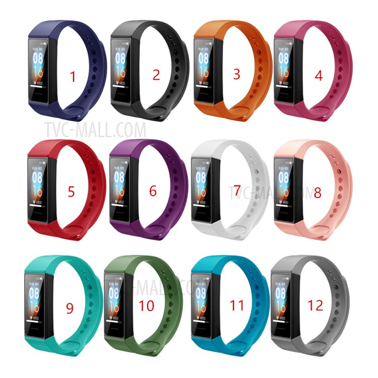 Silicone Smart Watch Replacement Strap for Redmi Watch - Black-2