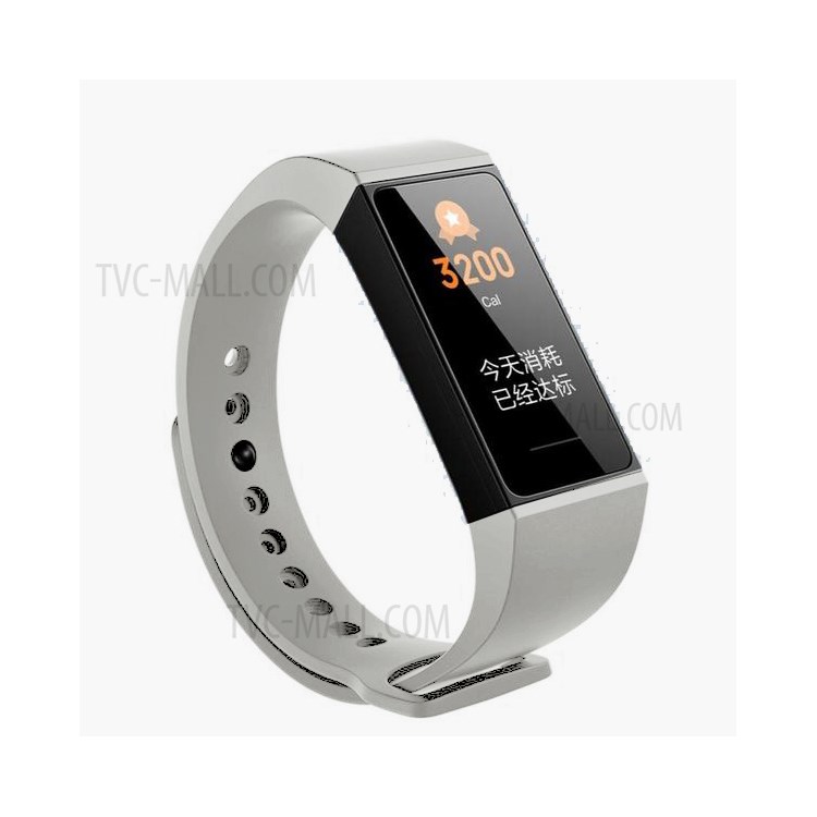 Metal-like Color Silicone Smart Watch Replacement Strap for Redmi Watch - Grey-2