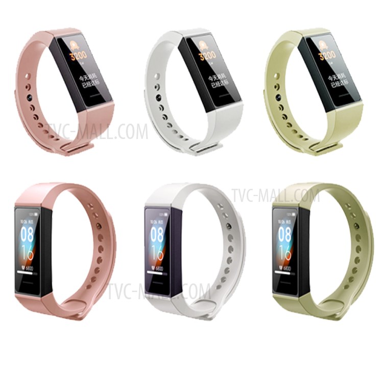 Metal-like Color Silicone Smart Watch Replacement Strap for Redmi Watch - Grey-3