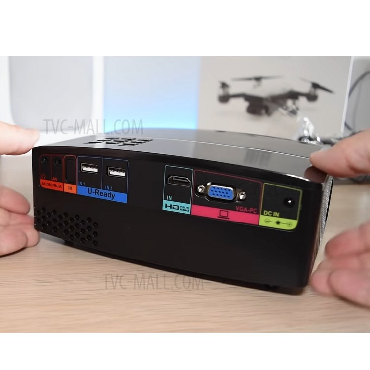 Gp80 LED-Projektor Vollen HD 1080P Projektor Home-Media-Player Mini-Kino Theater - AU-Stecker-7