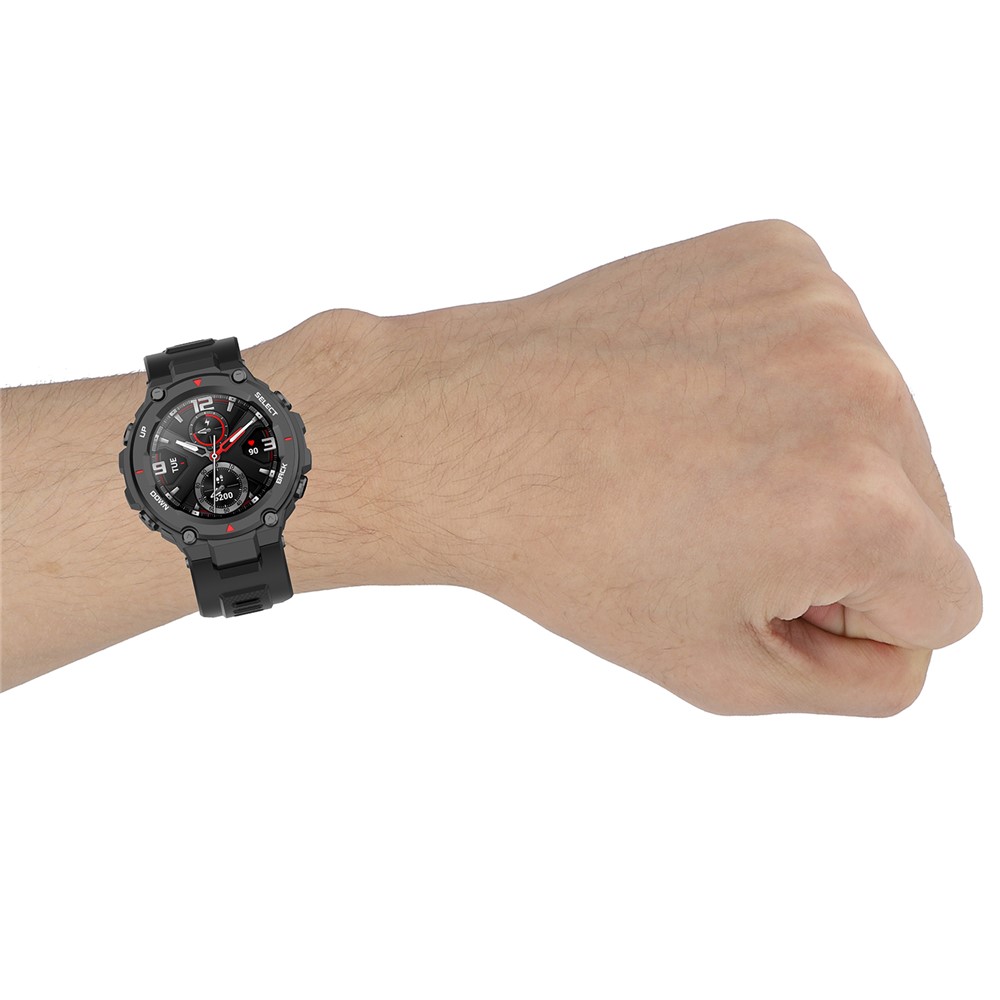 Силиконовые Часы Группы Ремешок Для Huami Amazfit T-Rex - Черный-7