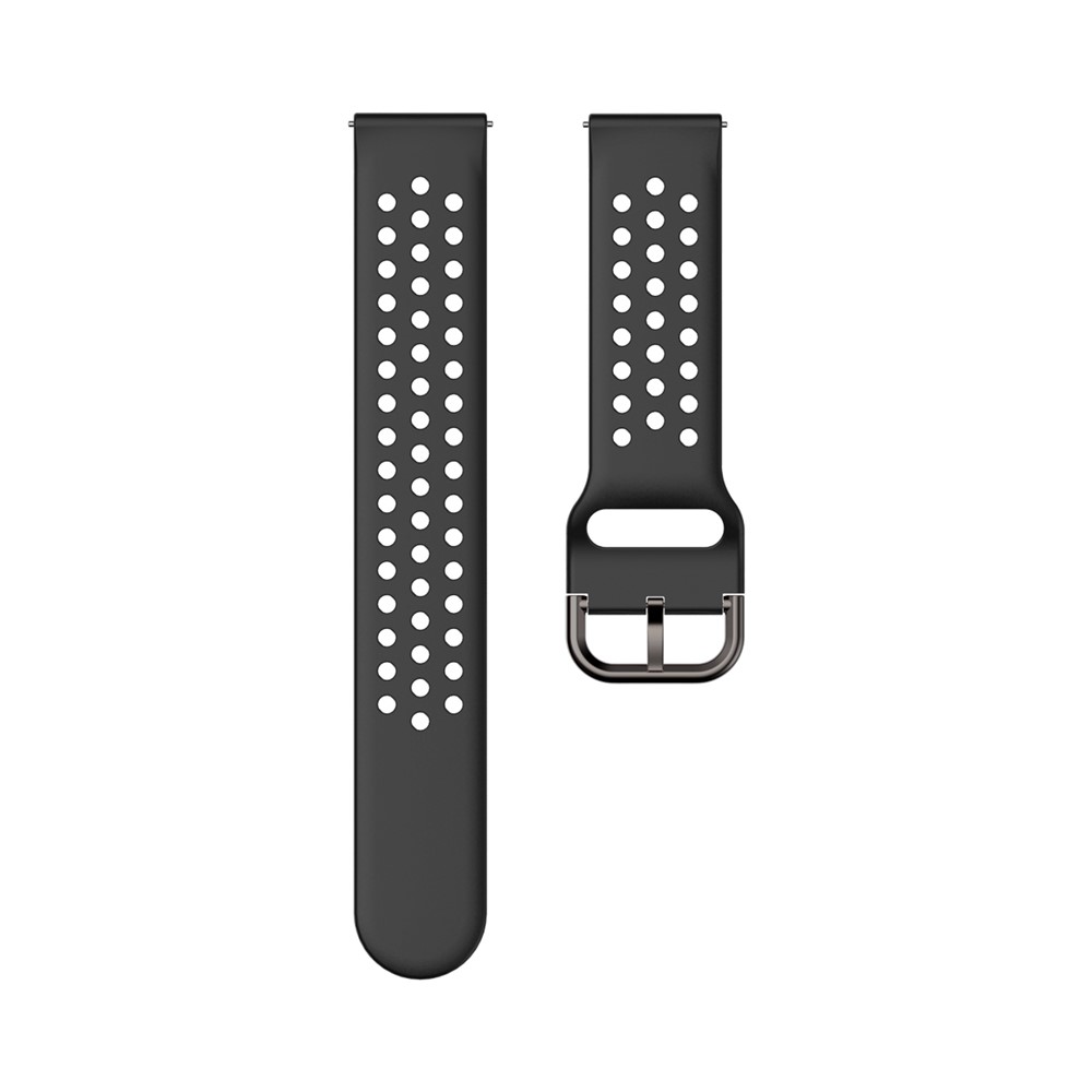 Relógio de Silicone de 20 mm Substituição de Relógio de Relógio Inteligente Banda Strap Para Huawei GT2 42mm Relógio Inteligente / Huami Amazfit Watch Youth Edition - Preto-2