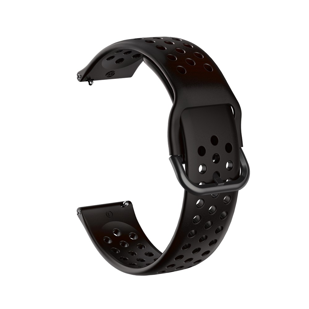 Alça De Faixa De Relógio Inteligente Relógio De Silicone Macio Substituição Alça Para Relógio Inteligente Huawei GT2 42 Milímetros / Huami Edição Juventude Relógio Amazfit - Preto-3