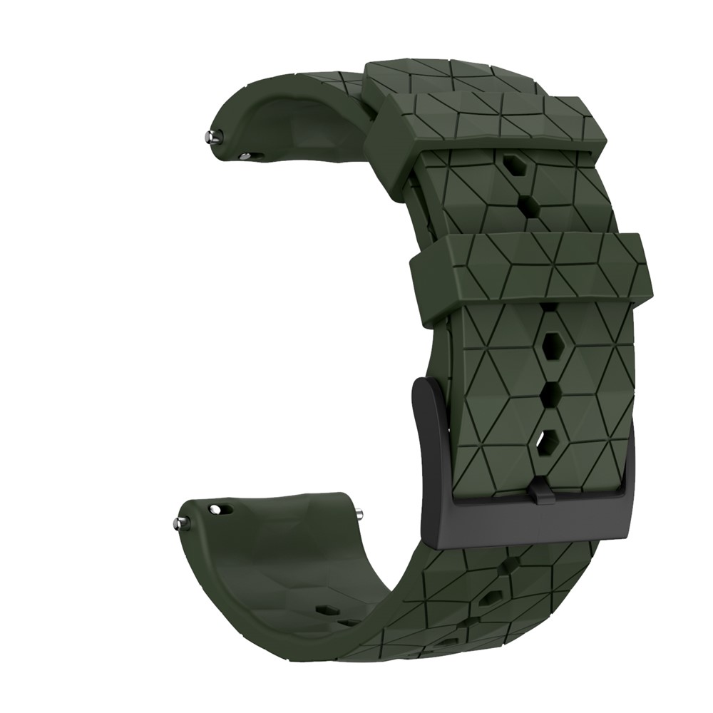 Rhombischen Korn Silikon Smart Watch Ersatzarmband Für Suunto 7/9/9 Baro / D5 - Grün-1