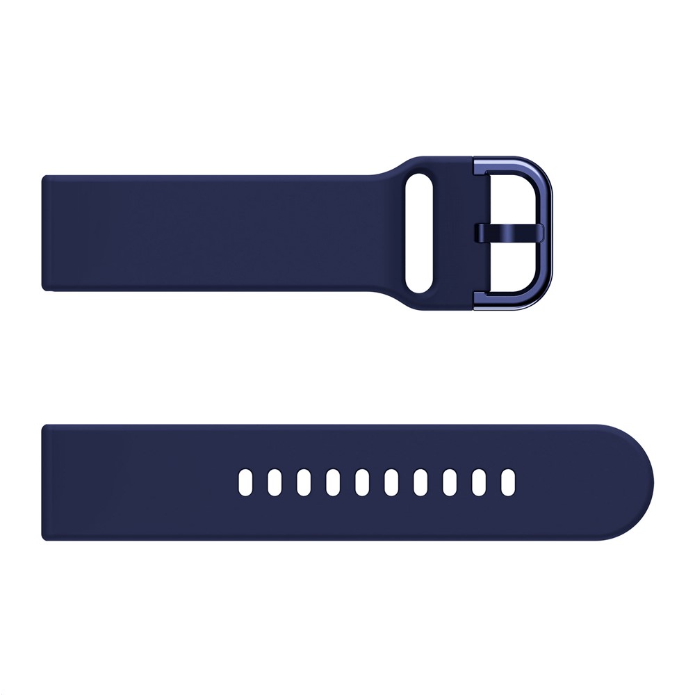 Silicone Smart Watch Strap Replacement for Huawei Watch GT2e/GT/GT2 46MM - Navy Blue-4