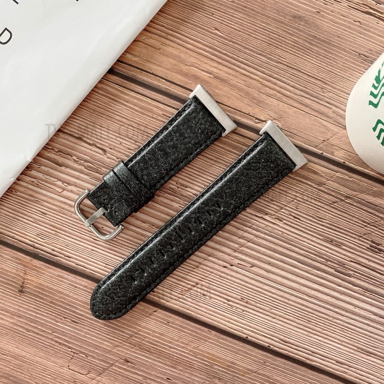 Cuir PU Bande De Montre Intelligente Pour OPPO Montre 41mm - Noir-1