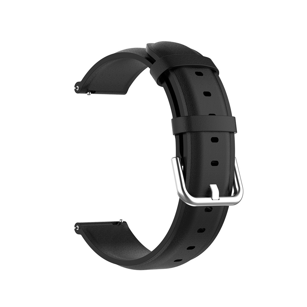 Genuine Leather Smart Watch Band for Samsung Galaxy Watch 46mm/Gear S3/Huawei Watch GT 2e/GT 42mm, 46mm/GT2 46mm - Black-4