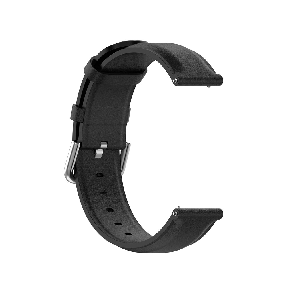 Genuine Leather Smart Watch Band Replacement for Samsung Galaxy Watch Active2 - Black-4