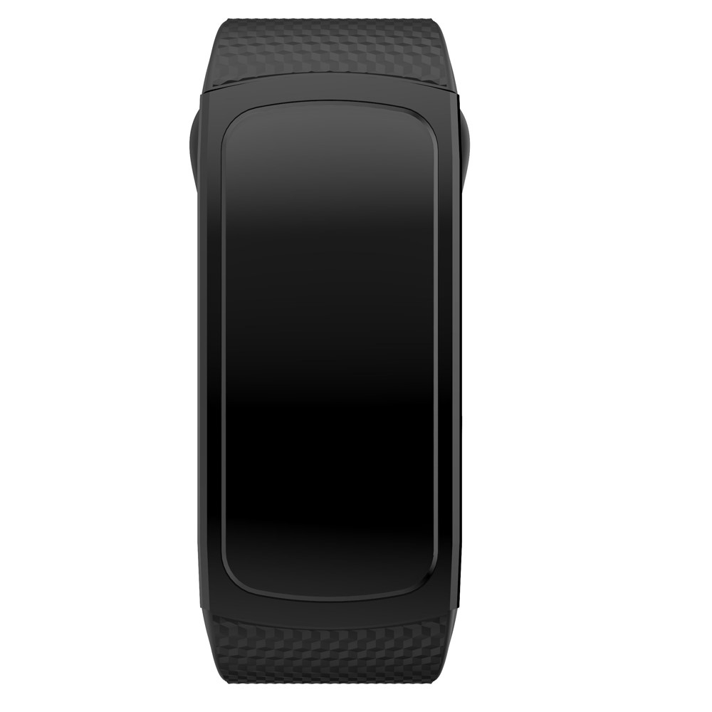 Flexible Silicone Watch Band for Samsung Gear Fit2, Large - Black-4