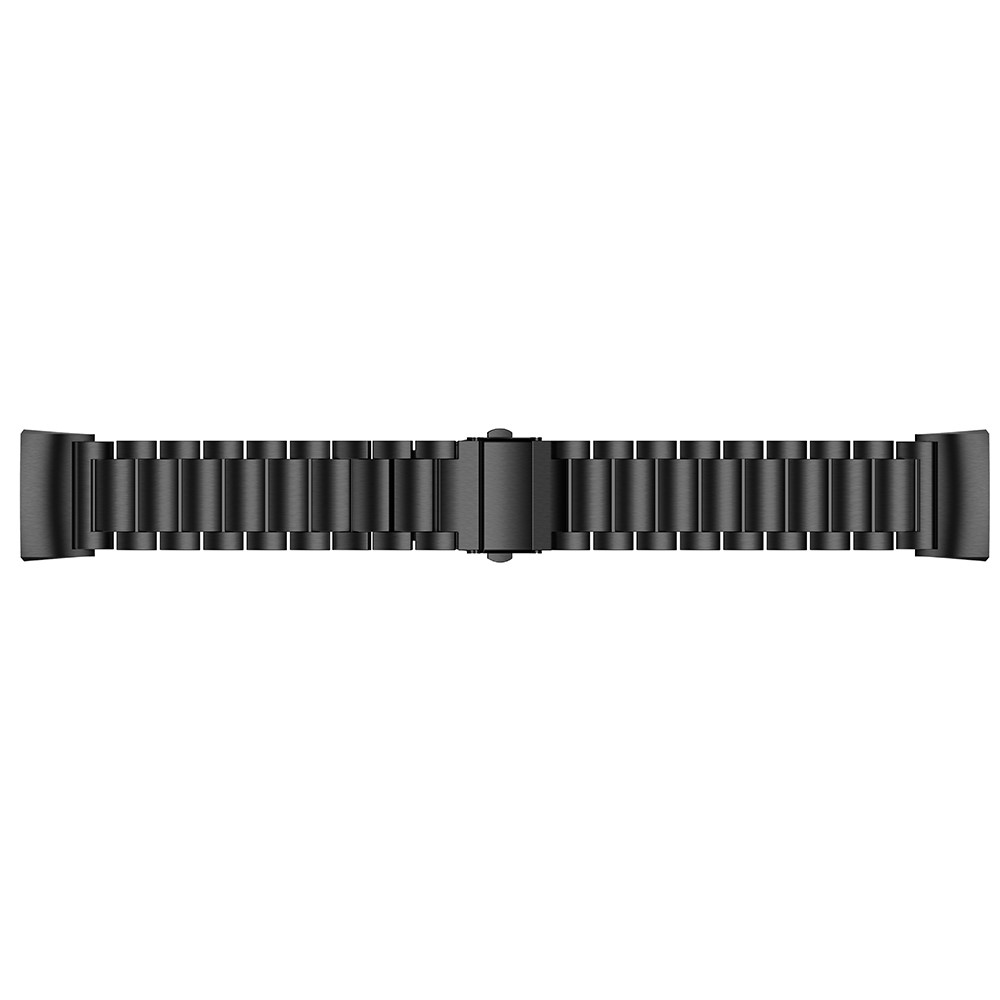 Stainless Steel Smart Watch Replacement Strap for Fitbit Charge 3/4 - Black-3