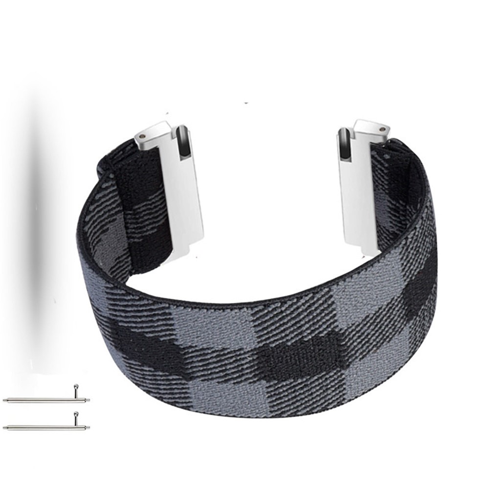 22mm Colorful Nylon Watch Band for Huawei Watch GT 2e/GT/GT 2 46mm - Grey/Black-2