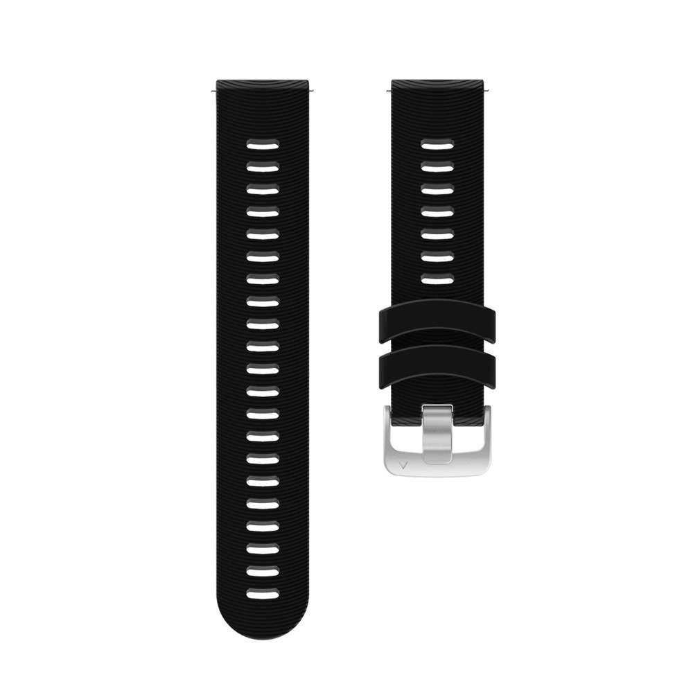 Silicone Smart Watch Replacement Strap for Garmin Forerunner 245 - Black-4