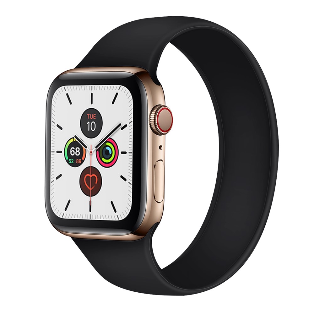 Correa De Silicona Reloj Inteligente De Reemplazo Para La Serie Reloj De Manzana 5/4 44mm / Miran A Series De Manzana 1/2/3 42mm - Negro, Tamaño: S-2