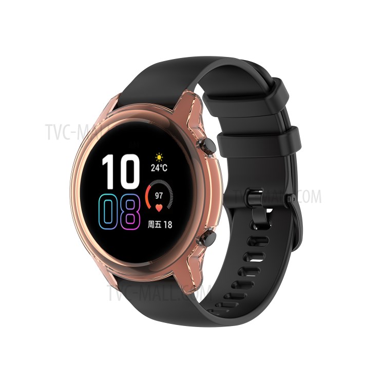 Shockproof TPU Watch Shell for Honor Magic Watch 2 46mm - Transparent Orange-2