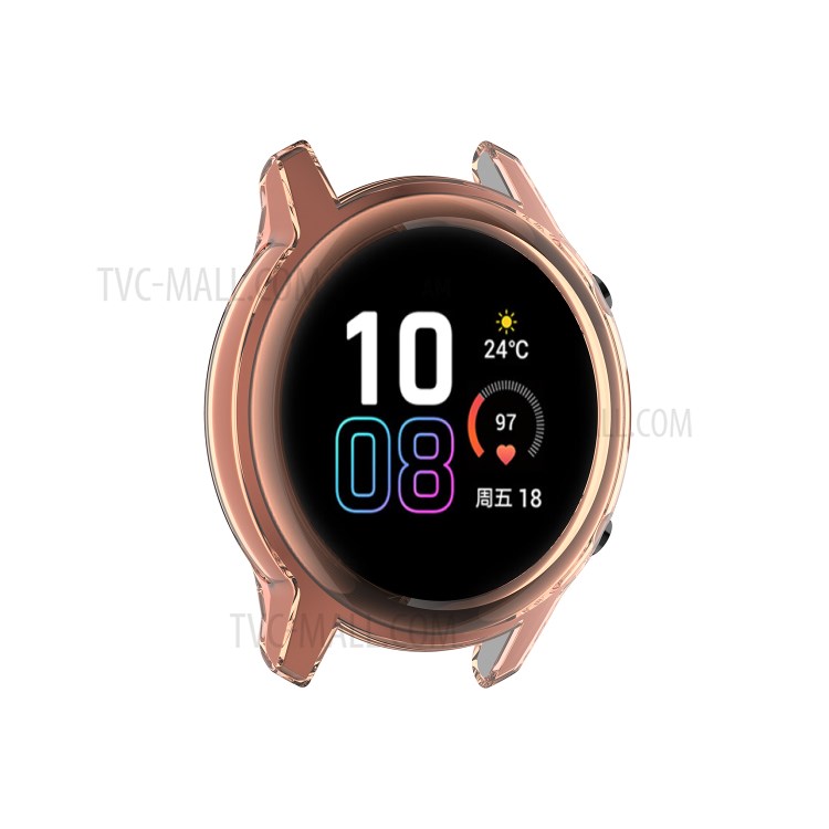 Shockproof TPU Watch Shell for Honor Magic Watch 2 46mm - Transparent Orange-3