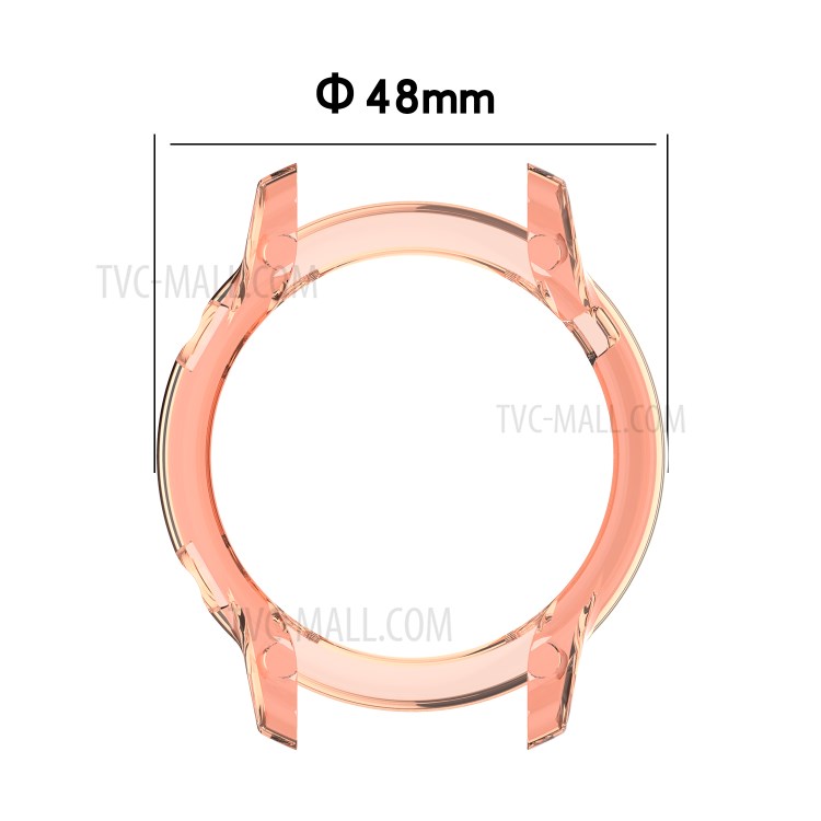 Shockproof TPU Watch Shell for Honor Magic Watch 2 46mm - Transparent Orange-6