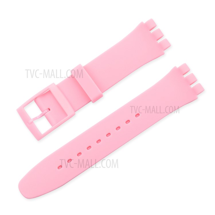 12mm Silicone Watch Band Wrist Strap Replacement - Pink-1