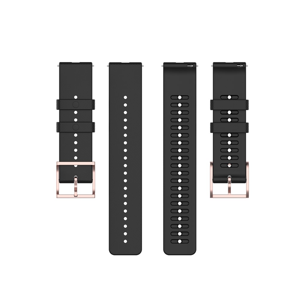 Silicone Smart Watch Band Replacement Strap 20mm for POLAR Ignite - Black-5