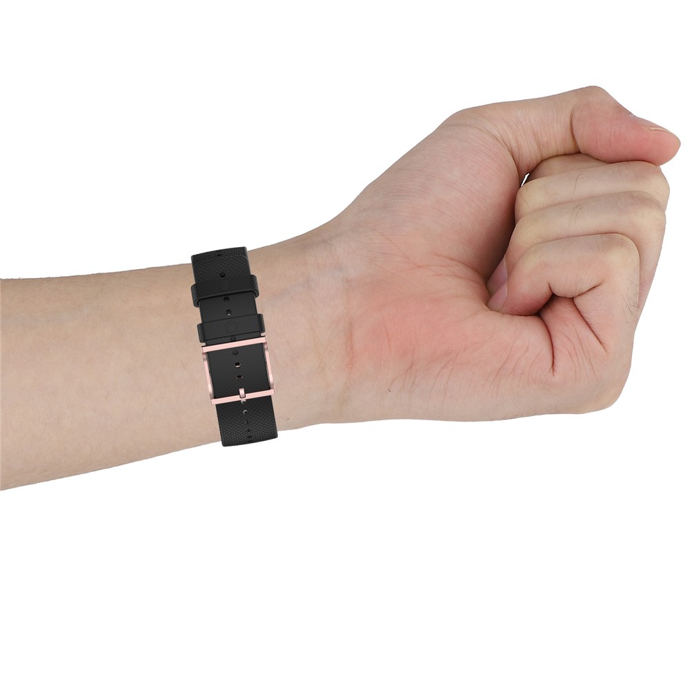 Silicone Smart Watch Band Replacement Strap 20mm for POLAR Ignite - Black-7