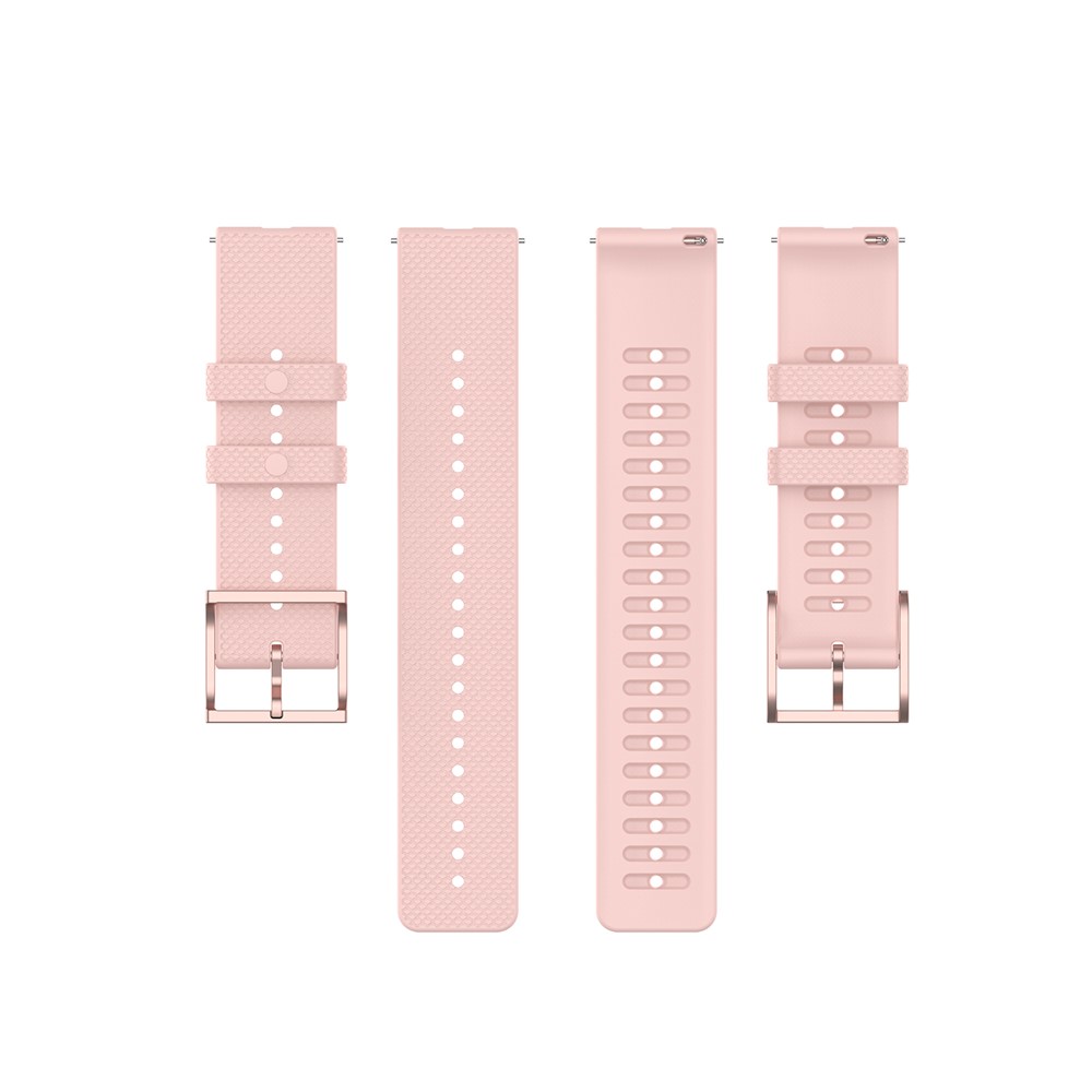 Silicone Smart Watch Band Replacement Strap 20mm for POLAR Ignite - Light Pink-5