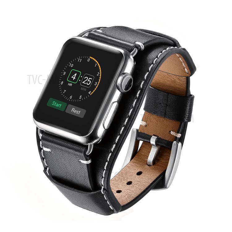 Crazy Horse Skin Genuine Leather Watch Strap for Apple Watch Series 5/4 40mm / Watch Series3/2/1 38mm - ????-2