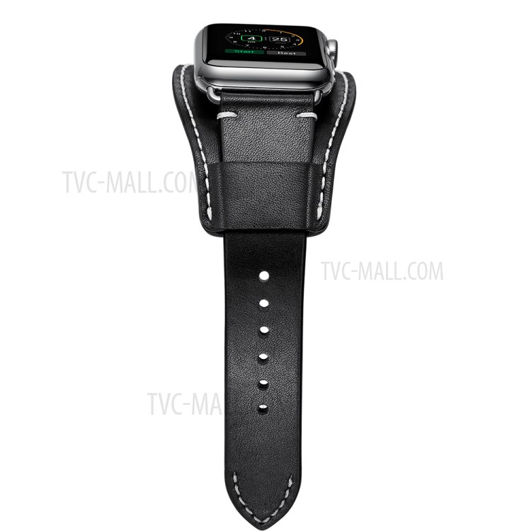 Crazy Horse Skin Genuine Leather Watch Strap for Apple Watch Series 5/4 40mm / Watch Series3/2/1 38mm - ????-4
