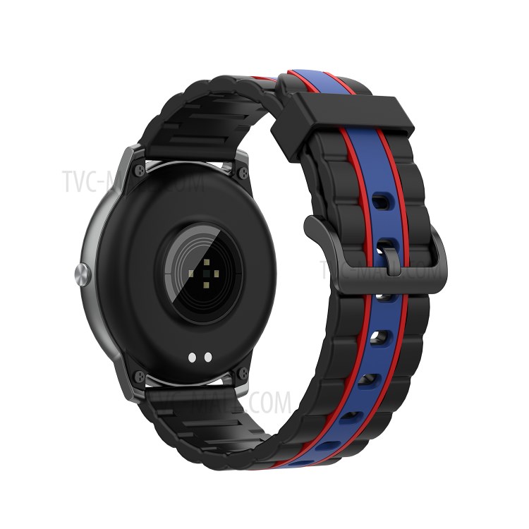 Wholesale 22mm Tri-color Wavy Skin Silicone Watch Strap for Xiaomi Haylou  Solar LS05 - Black/Red/Blue from China | TVC-Mall.com