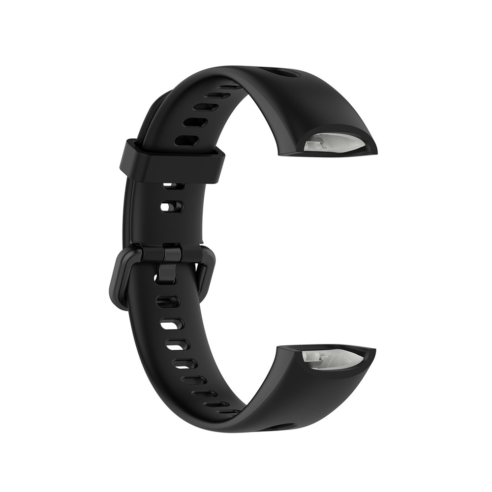 Silicone Smart Watch Strap with Metal Buckle for Huawei Honor 5i/Huawei Watch Band 4 - Black-4