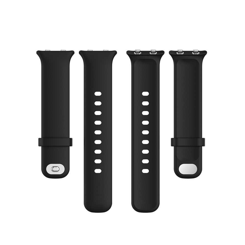 Smart Watch Replacement Silicone Watchband for Oppo Watch 41mm - Black-3