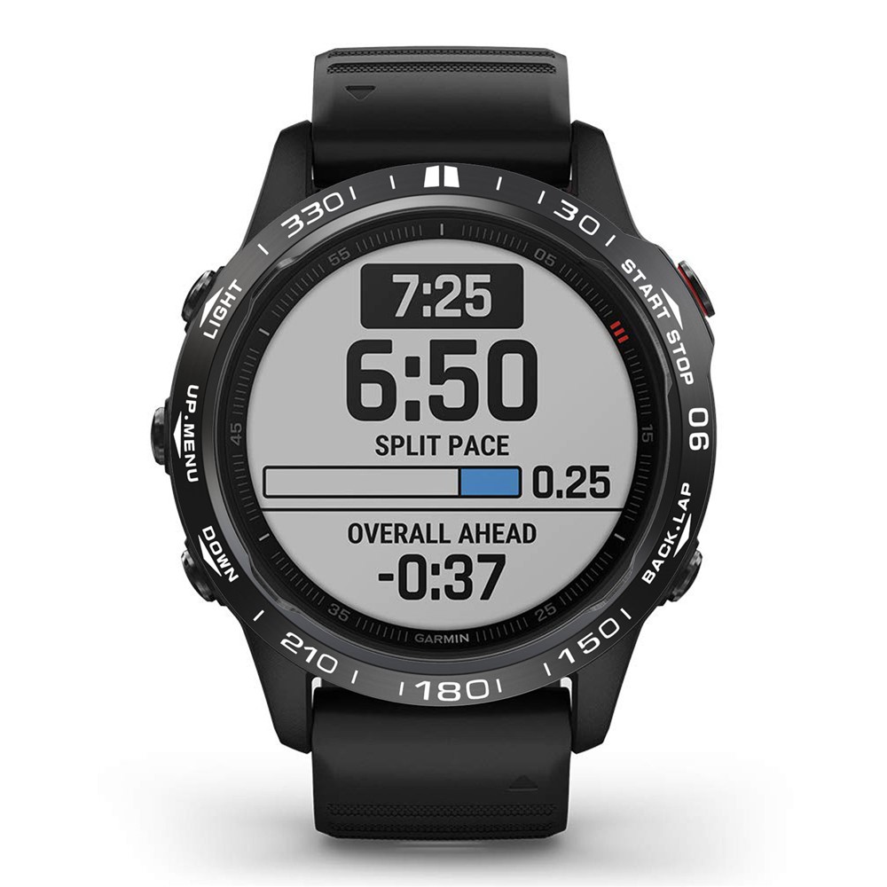 Указатель Кольцо Нержавеющая Сталь Безрель Кольцо (Стиль A) Для Garmin Fenix ​​6x - Чернить-2