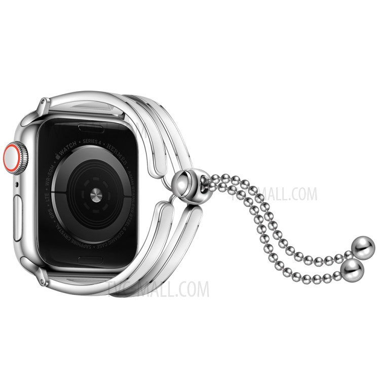 Edelstahl-Uhrenarmband Schmuck Armband Für Apple Watch Serie 6 SE 5 4 40mm / Serie 3 2 1 38 Mm - Silber- / Weiß-2